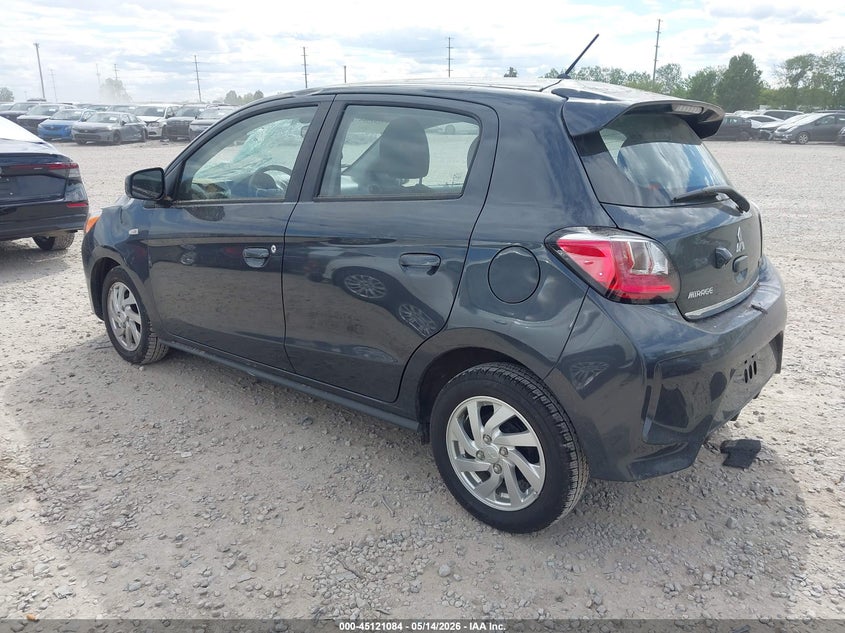 2024 Mitsubishi Mirage VIN ML32AUHJXRH023782 IAAI salvage auction — STORM DAMAGE, Salvage (Ohio), sold $2,950 on 2026-07-15 (photo 3)