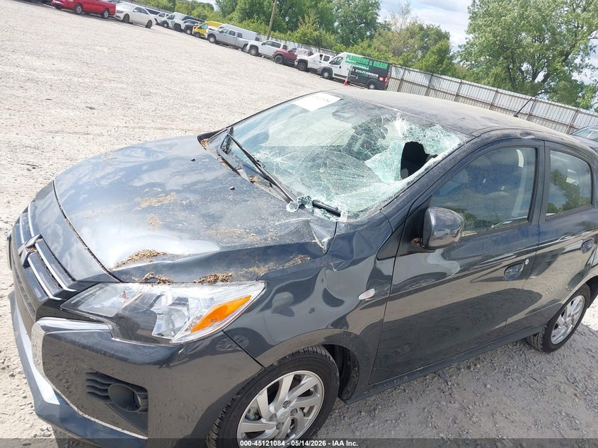 2024 Mitsubishi Mirage VIN ML32AUHJXRH023782 IAAI salvage auction — STORM DAMAGE, Salvage (Ohio), sold $2,950 on 2026-07-15 (photo 6)