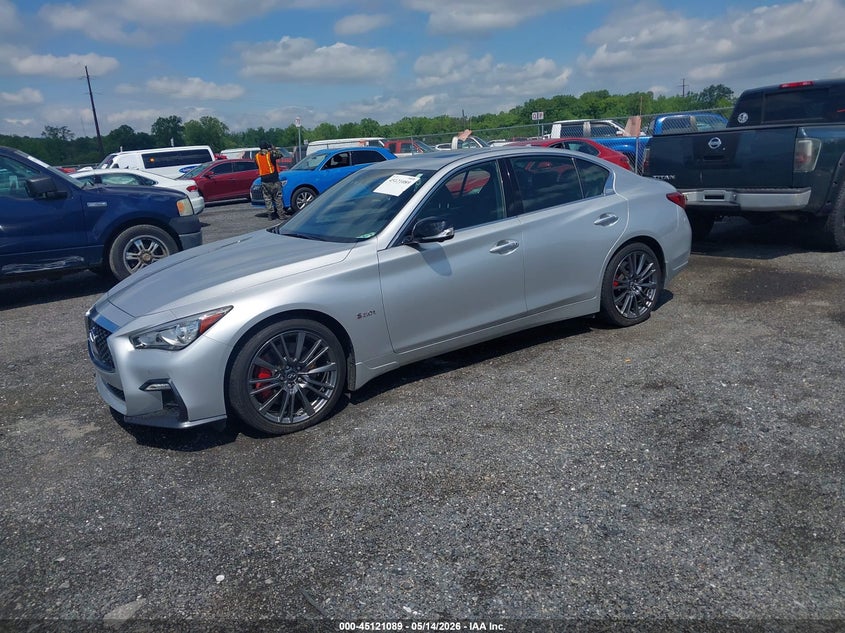 2018 Infiniti Q50 VIN JN1FV7AR5JM480177 IAAI salvage auction — NORMAL WEAR, Clear (Delaware), sold $4,050 on 2026-07-27 (photo 2)