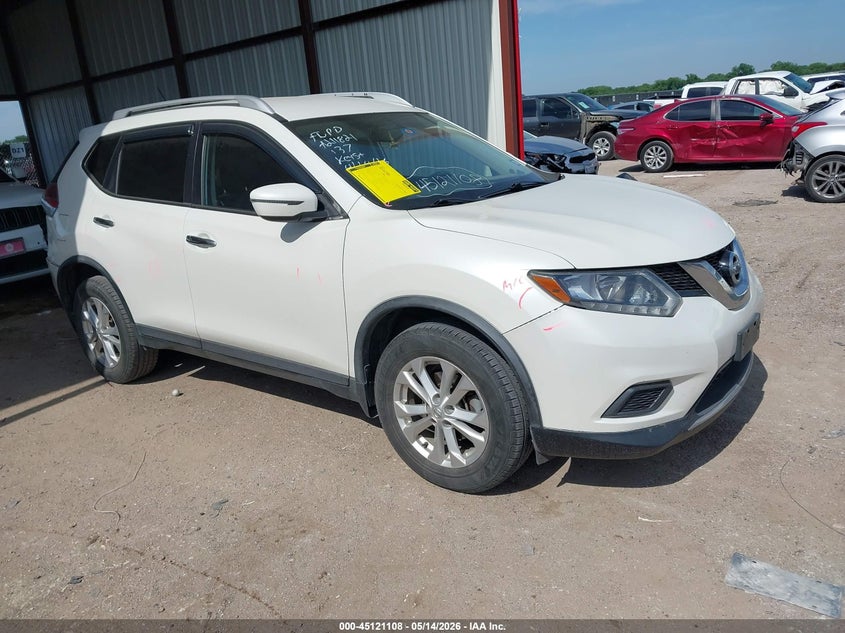 2016 Nissan Rogue VIN KNMAT2MV4GP702823 IAAI salvage auction — REAR END, Original (Texas), sold $2,300 on 2026-07-07 (photo 1)