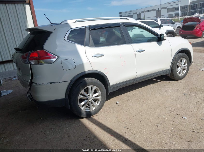 2016 Nissan Rogue VIN KNMAT2MV4GP702823 IAAI salvage auction — REAR END, Original (Texas), sold $2,300 on 2026-07-07 (photo 4)