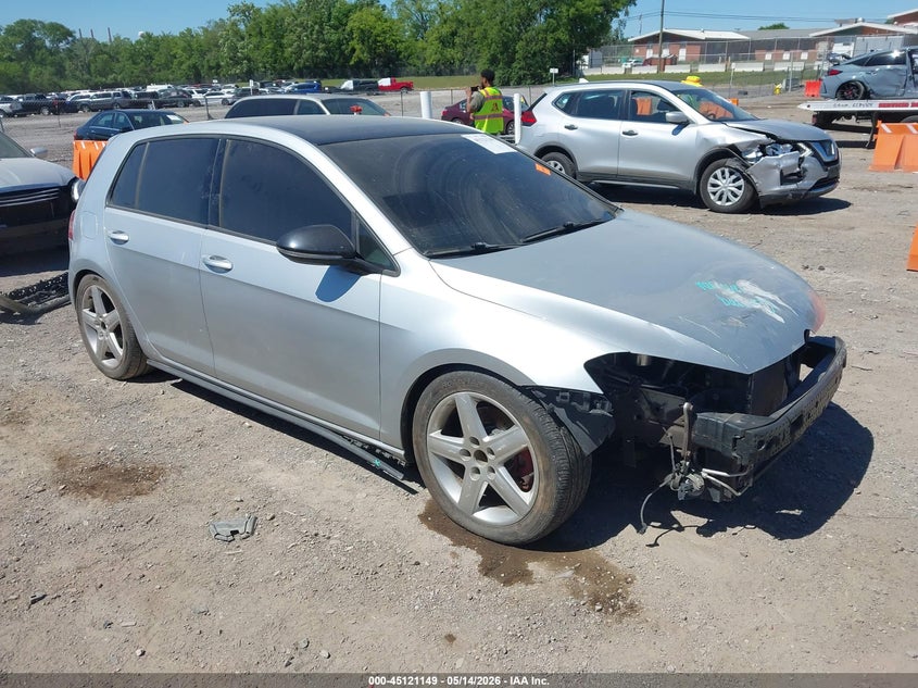 2015 Volkswagen Golf gti VIN 3VW5T7AU2FM023502 IAAI salvage auction — FRONT END, Salvage (Kentucky), sold $2,250 on 2026-07-18 (photo 1)