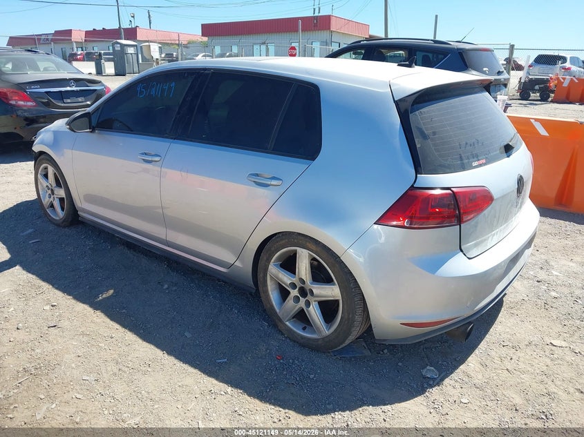 2015 Volkswagen Golf gti VIN 3VW5T7AU2FM023502 IAAI salvage auction — FRONT END, Salvage (Kentucky), sold $2,250 on 2026-07-18 (photo 3)