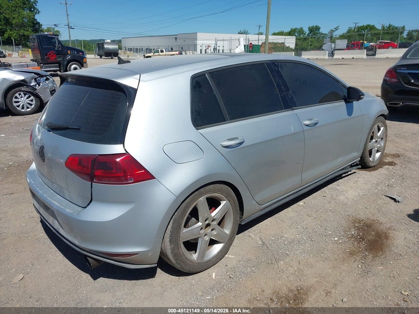 2015 Volkswagen Golf gti VIN 3VW5T7AU2FM023502 IAAI salvage auction — FRONT END, Salvage (Kentucky), sold $2,250 on 2026-07-18 (photo 4)