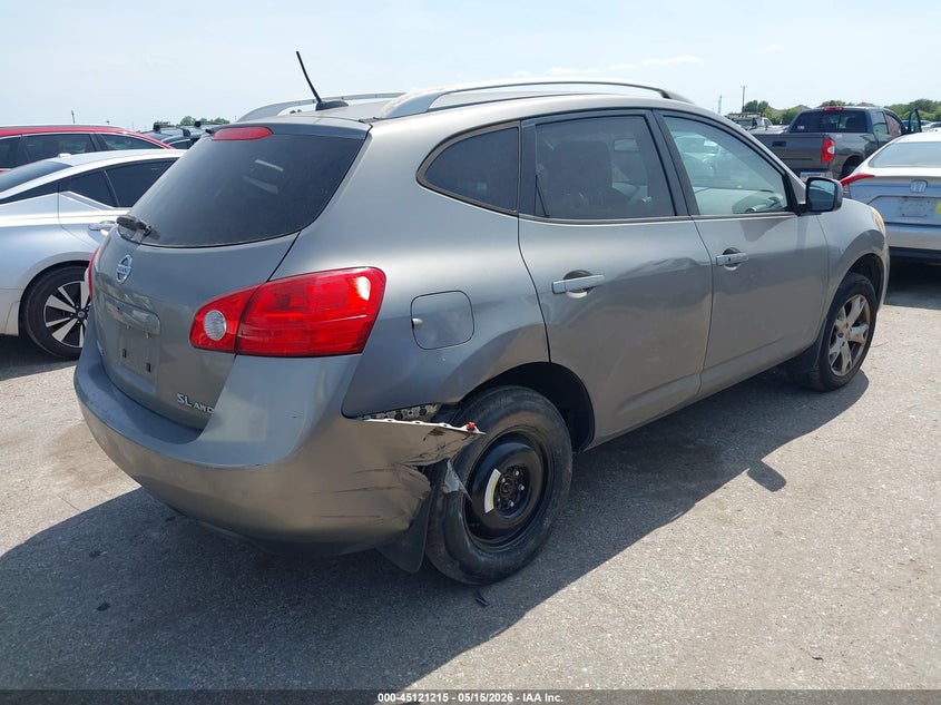 2008 Nissan Rogue VIN JN8AS58V18W405356 IAAI salvage auction — RIGHT REAR, Salvage (Texas), sold $425 on 2026-07-08 (photo 4)