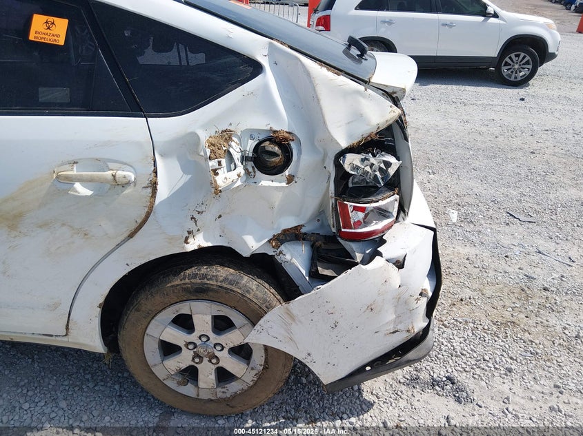 2008 Toyota Prius VIN JTDKB20U887785744 IAAI salvage auction — FRONT & REAR, Salvage (Kentucky), sold $325 on 2026-07-22 (photo 6)