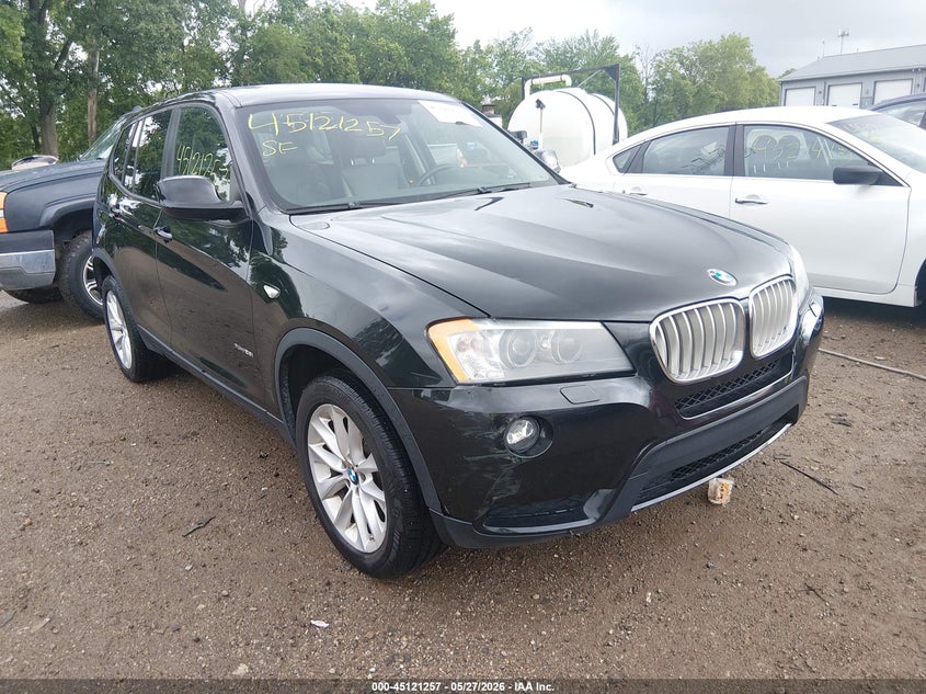 2014 BMW X3 VIN 5UXWX9C59E0D19374 IAAI salvage auction — FRONT END, Wait Title, sold $1,350 on 2026-08-03 (photo 1)