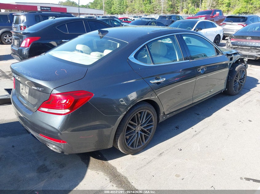 2019 Genesis G70 VIN KMTG34LE7KU012048 IAAI salvage auction — RIGHT FRONT, Salvage (North Carolina), sold $5,500 on 2026-07-09 (photo 4)