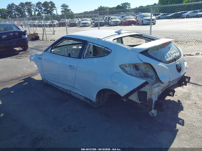 2013 Hyundai Veloster VIN KMHTC6AE4DU117933 IAAI salvage auction — NORMAL WEAR, Bill Of Sale (Georgia), sold $25 on 2026-07-15 (photo 3)