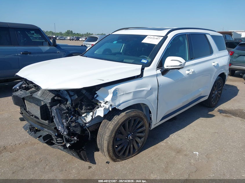 2025 Hyundai Palisade VIN KM8R7DGE2SU881397 IAAI salvage auction — FRONT END, Original (Texas), sold $17,100 on 2026-07-16 (photo 2)