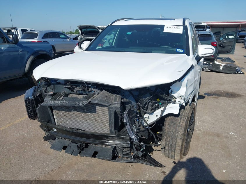 2025 Hyundai Palisade VIN KM8R7DGE2SU881397 IAAI salvage auction — FRONT END, Original (Texas), sold $17,100 on 2026-07-16 (photo 6)