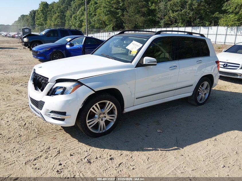 2014 Mercedes-benz Glk-klasse VIN WDCGG5HB0EG315497 IAAI salvage auction — FRONT END, Salvage (Georgia), sold $2,250 on 2026-07-11 (photo 2)