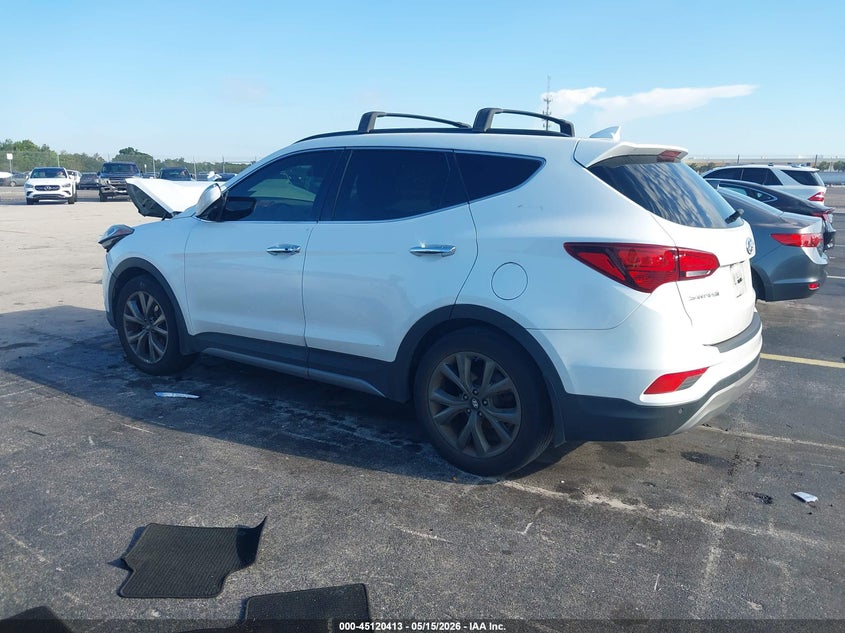 2018 Hyundai Santa fe VIN 5XYZW4LA7JG516644 IAAI salvage auction — FRONT END, Rebuildable (Florida), sold $2,600 on 2026-07-09 (photo 3)