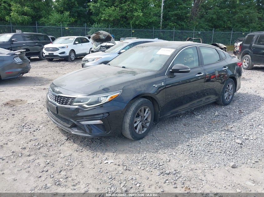 2020 Kia Optima VIN 5XXGT4L38LG394532 IAAI salvage auction — HAIL, Salvage Title, sold $3,400 on 2026-07-13 (photo 2)