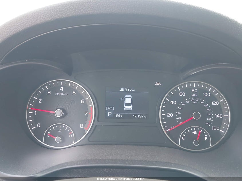 2020 Kia Optima VIN 5XXGT4L38LG394532 IAAI salvage auction — HAIL, Salvage Title, sold $3,400 on 2026-07-13 (photo 7)