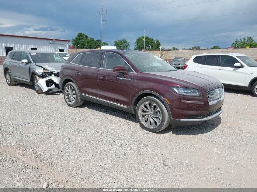 2021 Lincoln Nautilus VIN 2LMPJ8K94MBL13983 IAAI salvage auction — HAIL, Clear (Missouri), sold $12,200 on 2026-08-24 (photo 1)