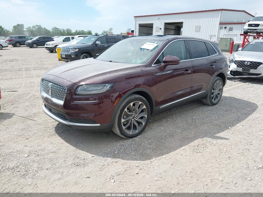 2021 Lincoln Nautilus VIN 2LMPJ8K94MBL13983 IAAI salvage auction — HAIL, Clear (Missouri), sold $12,200 on 2026-08-24 (photo 2)