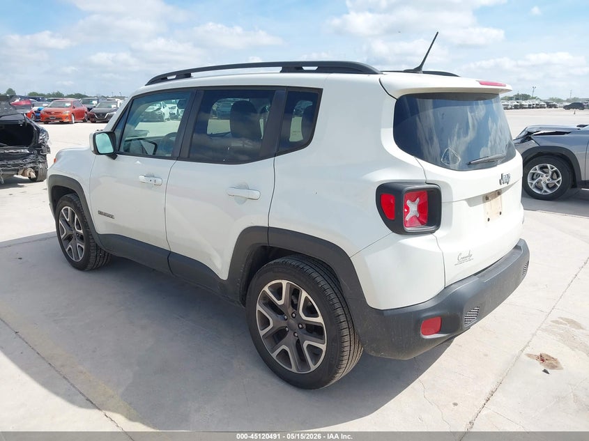 2016 Jeep Renegade VIN ZACCJABT8GPD58572 IAAI salvage auction — HAIL, Original (Texas), sold $2,300 on 2026-07-20 (photo 3)