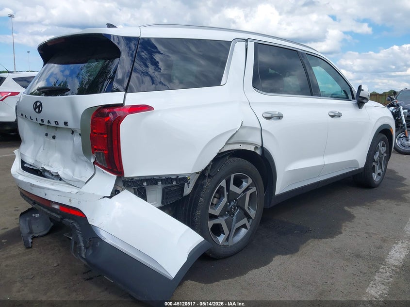 2025 Hyundai Palisade VIN KM8R4DGE6SU848279 IAAI salvage auction — REAR END, Salvage (New Jersey), sold $12,200 on 2026-07-16 (photo 4)