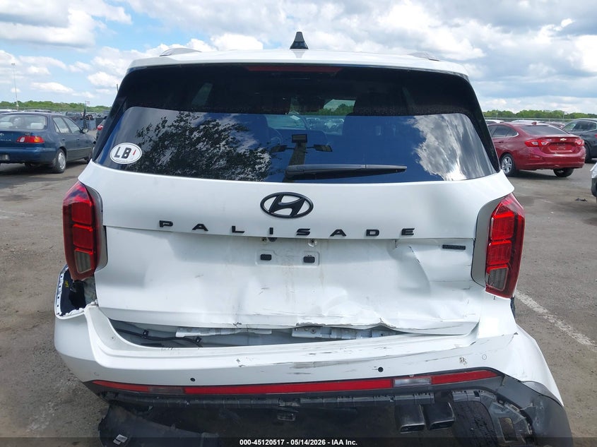 2025 Hyundai Palisade VIN KM8R4DGE6SU848279 IAAI salvage auction — REAR END, Salvage (New Jersey), sold $12,200 on 2026-07-16 (photo 6)