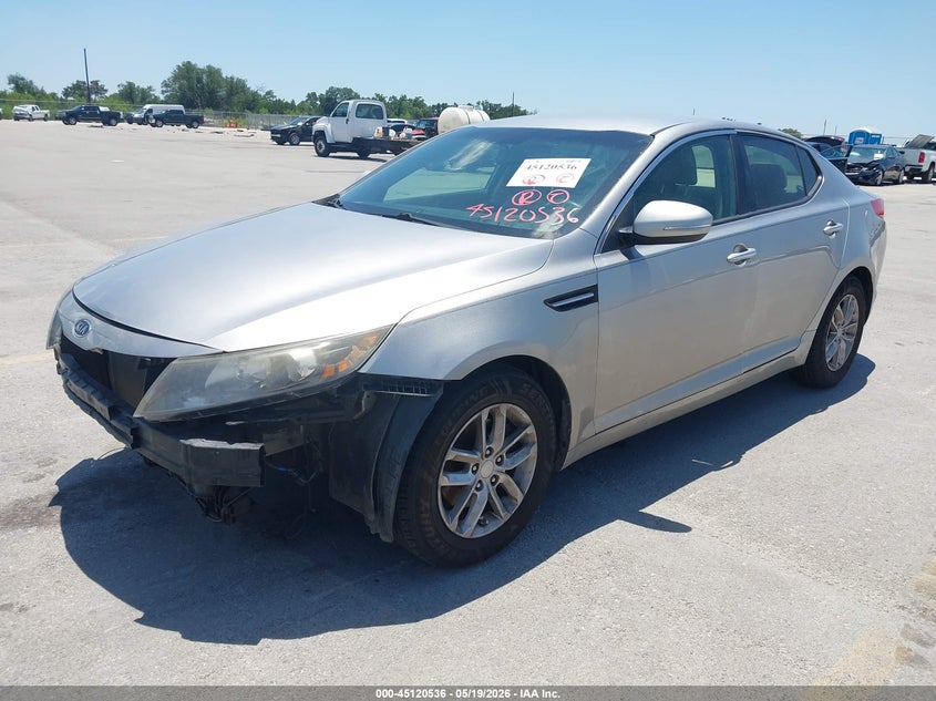 2012 Kia Optima VIN 5XXGM4A74CG050490 IAAI salvage auction — FRONT END, Original (Texas), sold $700 on 2026-07-23 (photo 2)