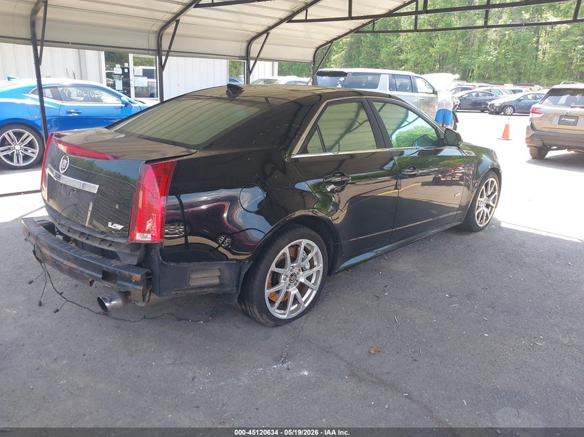2010 Cadillac Cts-v VIN 1G6DV5EP5A0138949 IAAI salvage auction — REAR END, Salvage (Connecticut), sold $7,900 on 2026-09-30 (photo 4)