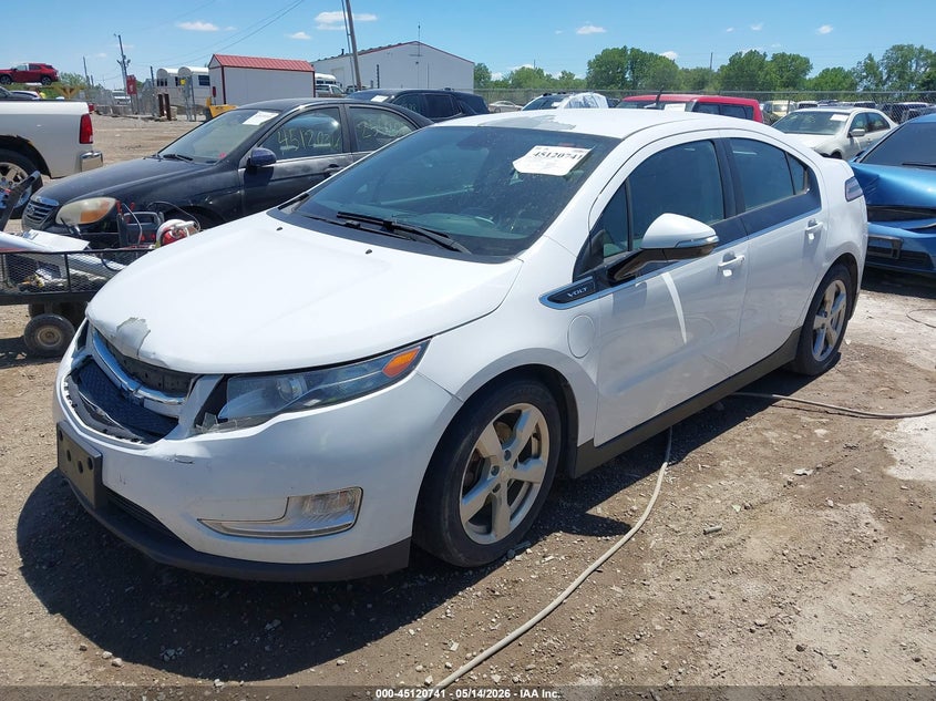 2013 Chevrolet Volt VIN 1G1RA6E46DU127488 IAAI salvage auction — FRONT & REAR, Clear (Indiana), sold $550 on 2026-07-10 (photo 2)