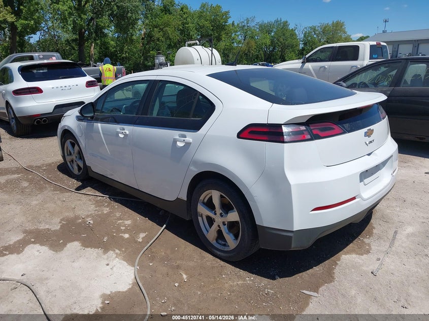 2013 Chevrolet Volt VIN 1G1RA6E46DU127488 IAAI salvage auction — FRONT & REAR, Clear (Indiana), sold $550 on 2026-07-10 (photo 3)