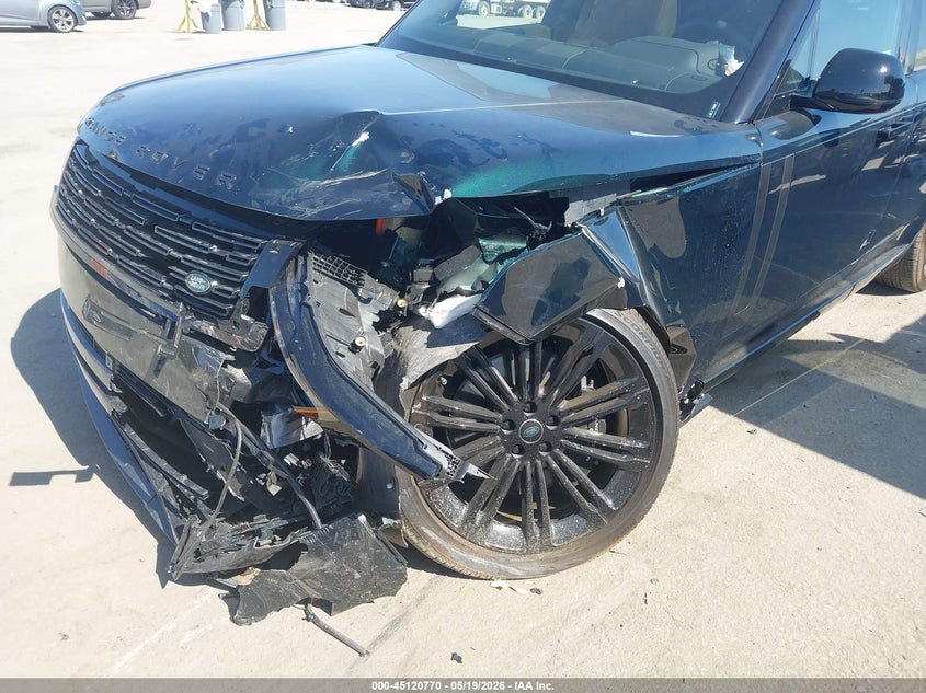 2025 Land rover RANGE ROVER VIN SALKP9E93SA304025 IAAI salvage auction — LEFT FRONT, Salvage (California), sold $67,500 on 2026-07-30 (photo 6)