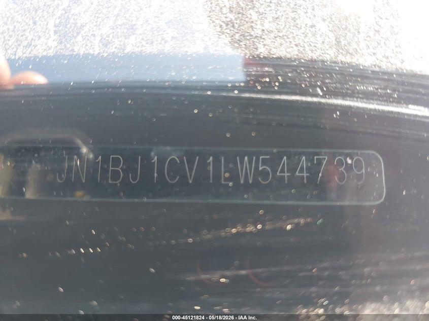 2020 Nissan Rogue VIN JN1BJ1CV1LW544739 IAAI salvage auction — FRONT END, Salvage (Idaho), sold $25 on 2026-07-22 (photo 9)