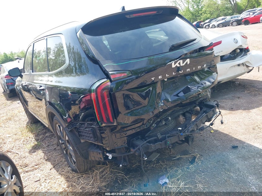 2024 Kia Telluride VIN 5XYP5DGC8RG551873 IAAI salvage auction — REAR END, Salvage (Ohio), sold $15,150 on 2026-07-28 (photo 3)