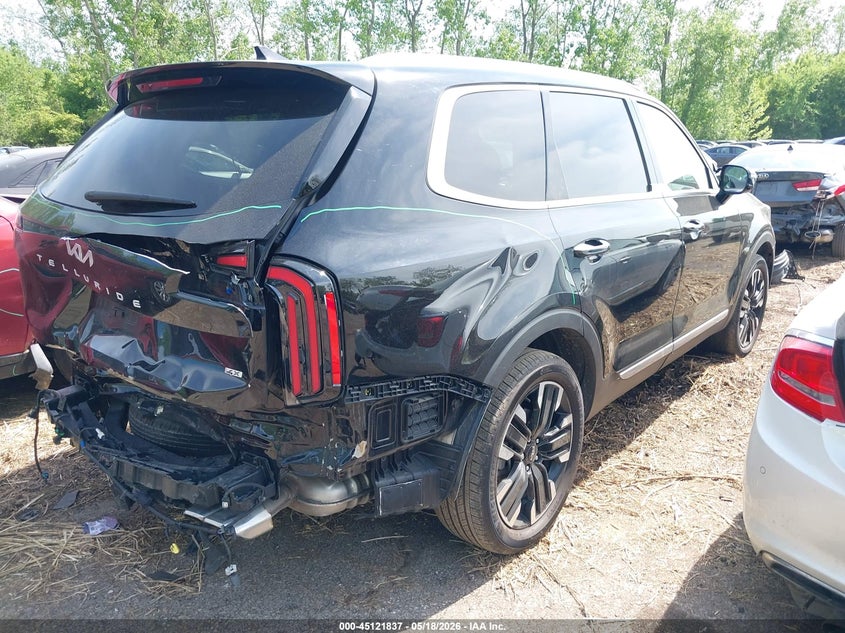 2024 Kia Telluride VIN 5XYP5DGC8RG551873 IAAI salvage auction — REAR END, Salvage (Ohio), sold $15,150 on 2026-07-28 (photo 4)