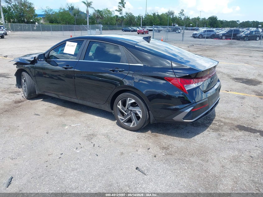 2024 Hyundai Elantra VIN KMHLN4DJ3RU107330 IAAI salvage auction — FRONT END, Certificate Of Destruction (Florida), sold $3,100 on 2026-07-29 (photo 3)