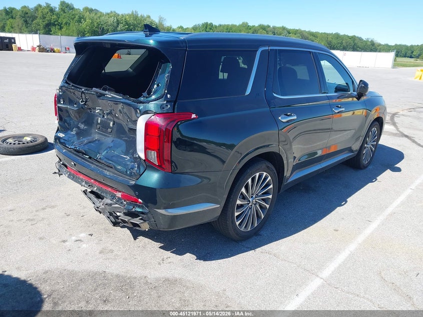 2025 Hyundai Palisade VIN KM8R7DGEXSU885648 IAAI salvage auction — REAR END, Salvage (Indiana), sold $18,000 on 2026-07-30 (photo 4)