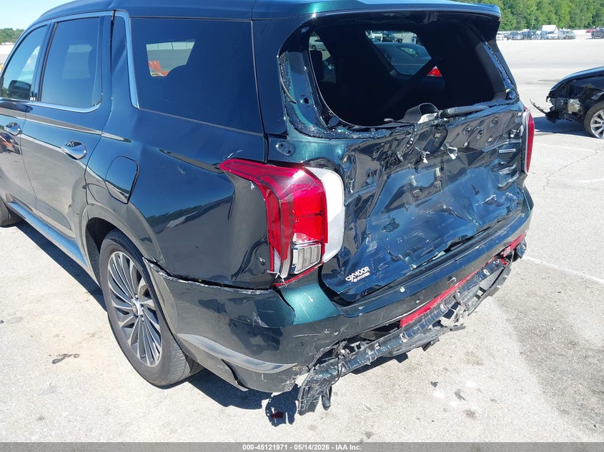 2025 Hyundai Palisade VIN KM8R7DGEXSU885648 IAAI salvage auction — REAR END, Salvage (Indiana), sold $18,000 on 2026-07-30 (photo 6)