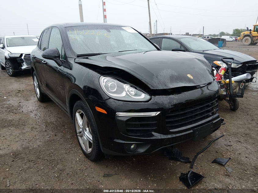 2017 Porsche Cayenne VIN WP1AB2A28HLA53385 IAAI salvage auction — FRONT END, Clear (Indiana), sold $7,775 on 2026-07-08 (photo 1)