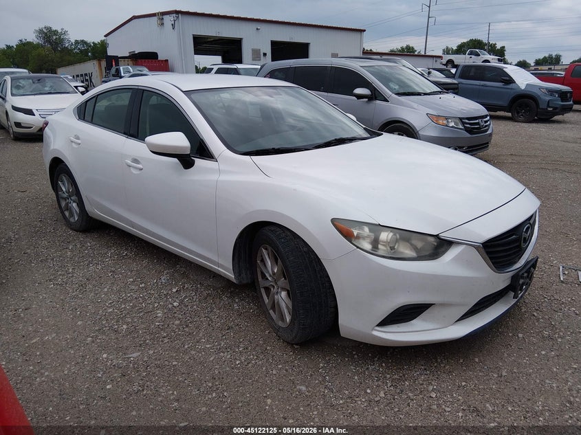 2014 Mazda 6 VIN JM1GJ1U59E1107556 IAAI salvage auction — HAIL, Clear (Missouri), sold $2,250 on 2026-07-13 (photo 1)
