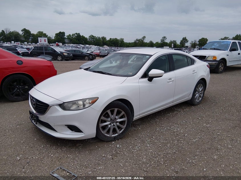 2014 Mazda 6 VIN JM1GJ1U59E1107556 IAAI salvage auction — HAIL, Clear (Missouri), sold $2,250 on 2026-07-13 (photo 2)