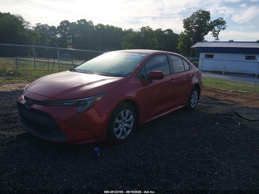2020 Toyota Corolla VIN 5YFEPRAE1LP027959 IAAI salvage auction — RIGHT SIDE, Clear (South Carolina), sold $4,000 on 2026-07-28 (photo 2)