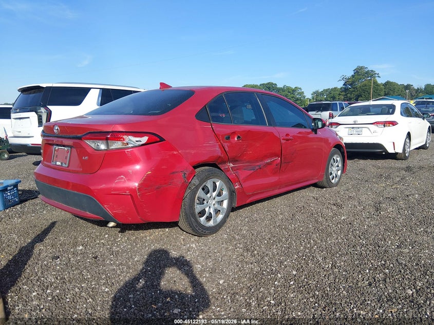2020 Toyota Corolla VIN 5YFEPRAE1LP027959 IAAI salvage auction — RIGHT SIDE, Clear (South Carolina), sold $4,000 on 2026-07-28 (photo 4)
