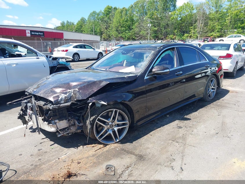 2018 Mercedes-benz S-klasse VIN WDDUG8DB1JA369264 IAAI salvage auction — RIGHT SIDE, Salvage (North Carolina), sold $7,000 on 2026-07-23 (photo 2)