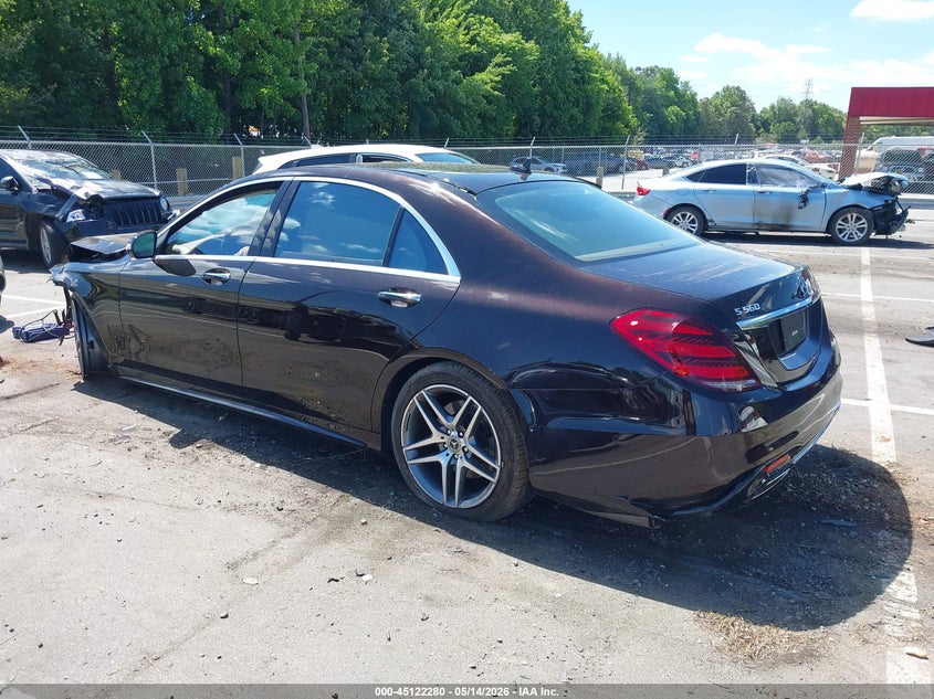 2018 Mercedes-benz S-klasse VIN WDDUG8DB1JA369264 IAAI salvage auction — RIGHT SIDE, Salvage (North Carolina), sold $7,000 on 2026-07-23 (photo 3)