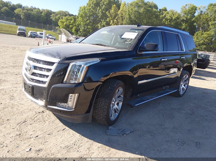 2015 Cadillac Escalade VIN 1GYS4CKJ4FR179520 IAAI salvage auction — RIGHT SIDE, Salvage Title, sold $6,200 on 2026-08-21 (photo 2)