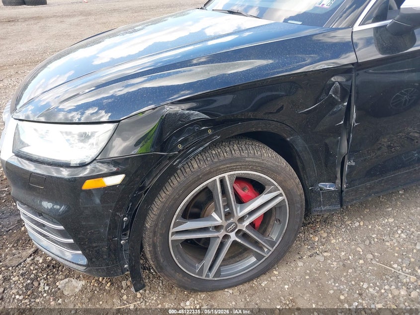 2018 Audi Sq5 VIN WA1A4AFY0J2037271 IAAI salvage auction — LEFT FRONT, Salvage (Pennsylvania), sold $50 on 2026-07-28 (photo 6)