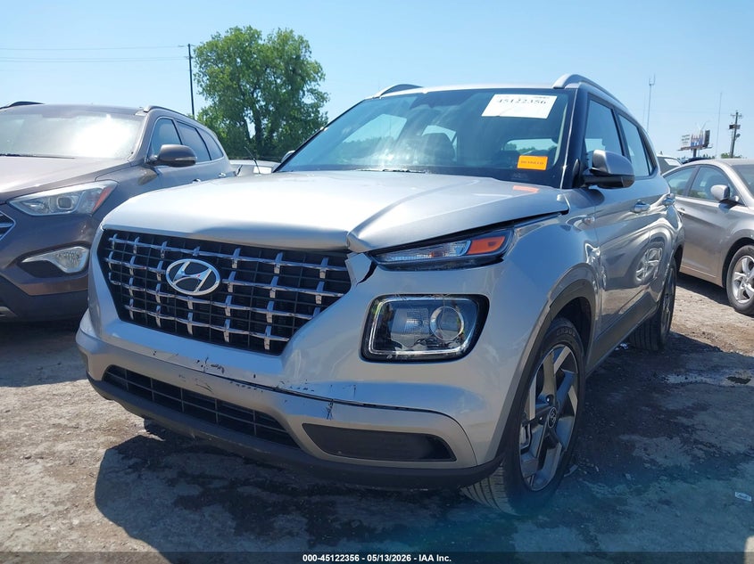 2025 Hyundai Venue VIN KMHRC8A34SU388363 IAAI salvage auction — FRONT & REAR, Clear (Oklahoma), sold $7,375 on 2026-07-22 (photo 2)