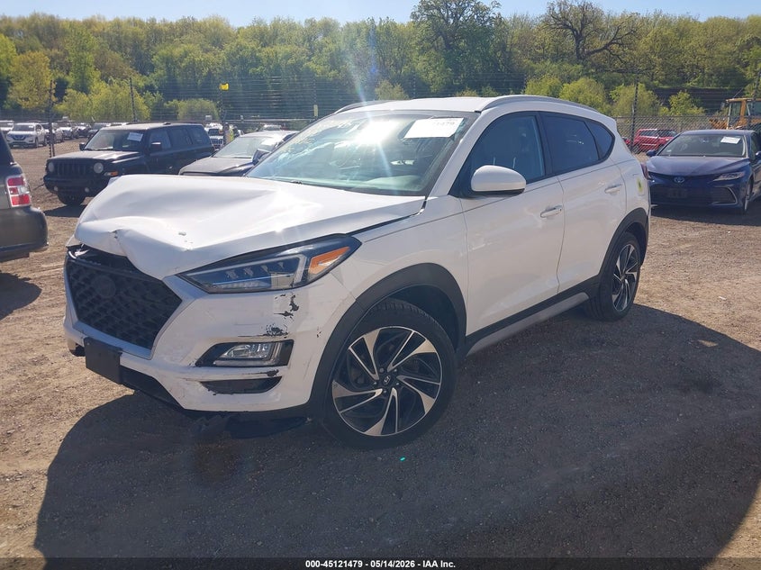 2019 Hyundai Tucson VIN KM8J3CALXKU037683 IAAI salvage auction — FRONT END, Salvage (Illinois), sold $3,150 on 2026-07-29 (photo 2)
