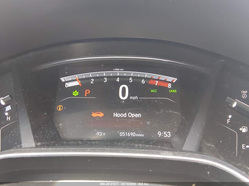 2021 Honda Cr-v VIN 2HKRW1H80MH427788 IAAI salvage auction — REAR END, Wait Title, sold $525 on 2026-09-27 (photo 7)