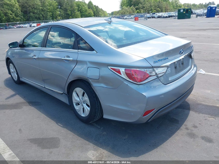 2014 Hyundai Sonata VIN KMHEC4A48EA117991 IAAI salvage auction — LEFT REAR, Salvage (North Carolina), sold $250 on 2026-07-22 (photo 3)