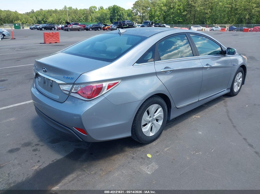 2014 Hyundai Sonata VIN KMHEC4A48EA117991 IAAI salvage auction — LEFT REAR, Salvage (North Carolina), sold $250 on 2026-07-22 (photo 4)