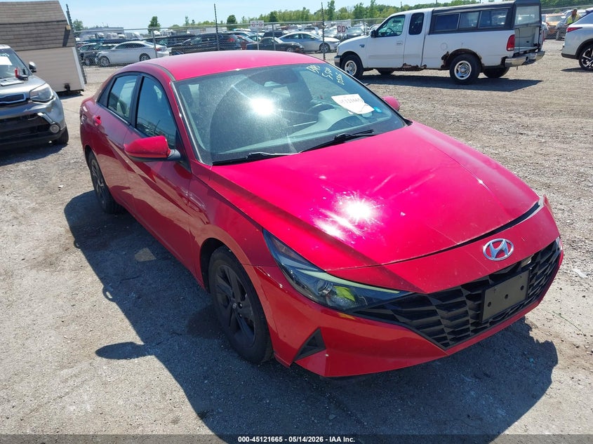 2021 Hyundai Elantra VIN 5NPLM4AG4MH045505 IAAI salvage auction — RIGHT FRONT, Salvage (Illinois), sold $3,250 on 2026-07-15 (photo 1)